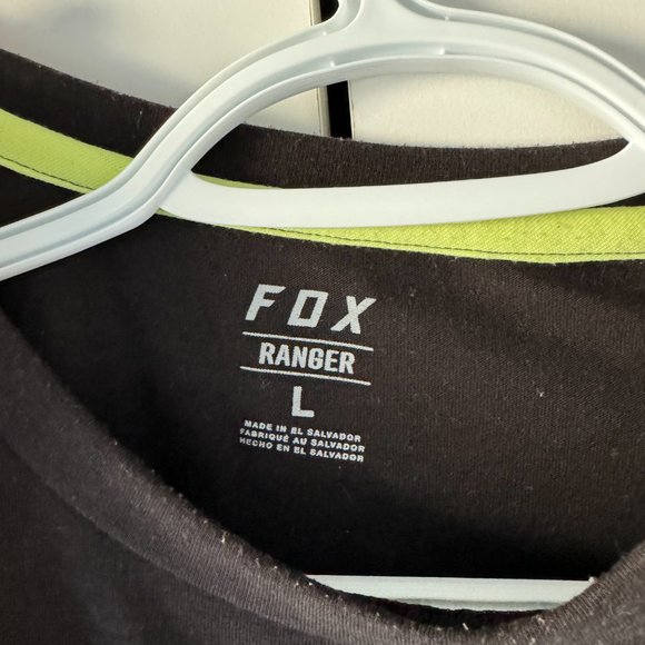 Fox MTB Men Shirt Black Large Mountain Bike - Picture 2 of 3